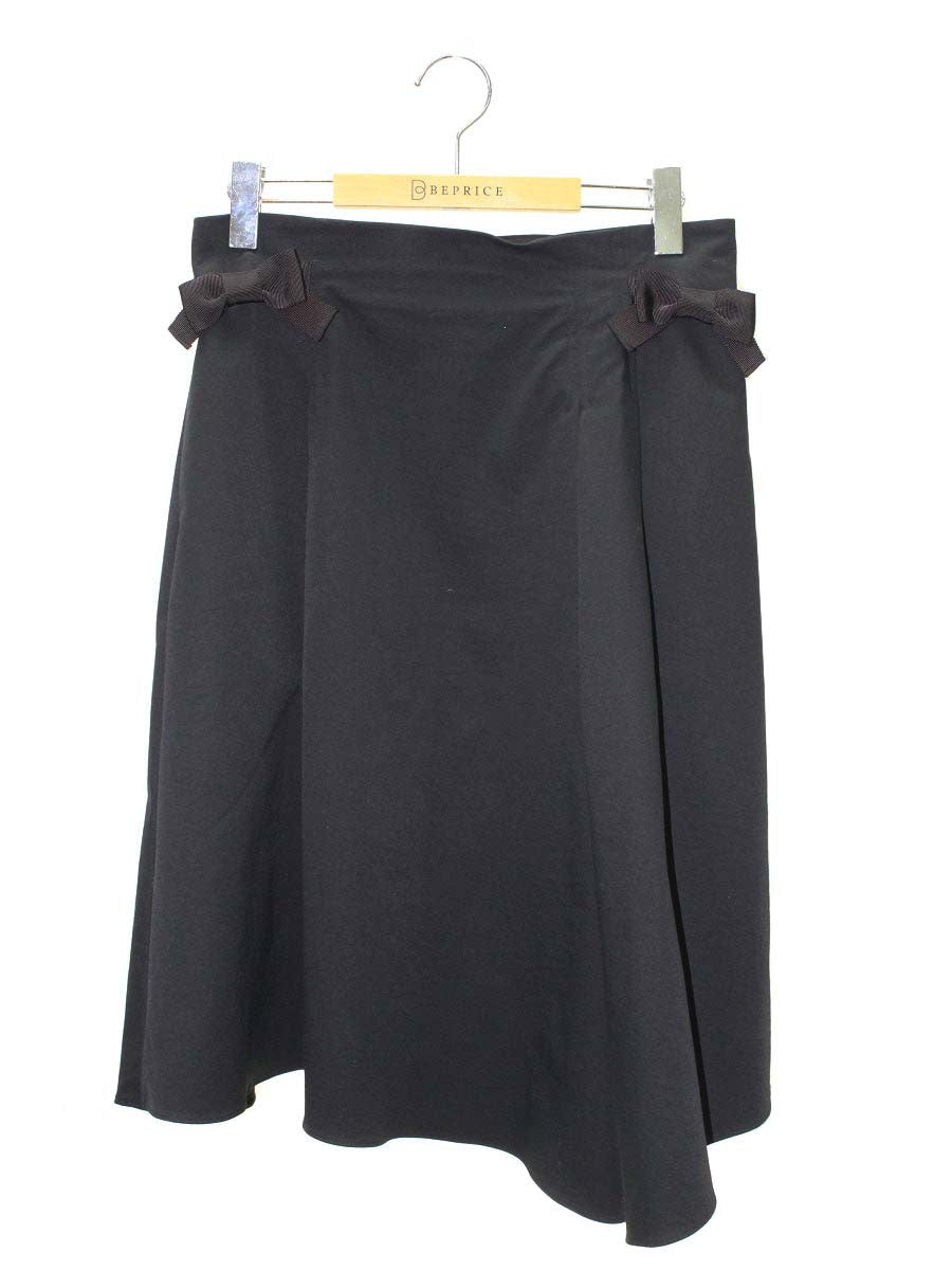 エムズグレイシー Asymmetry Skirt 917338 スカート 40 ブラック ITFDUY8HYRTW