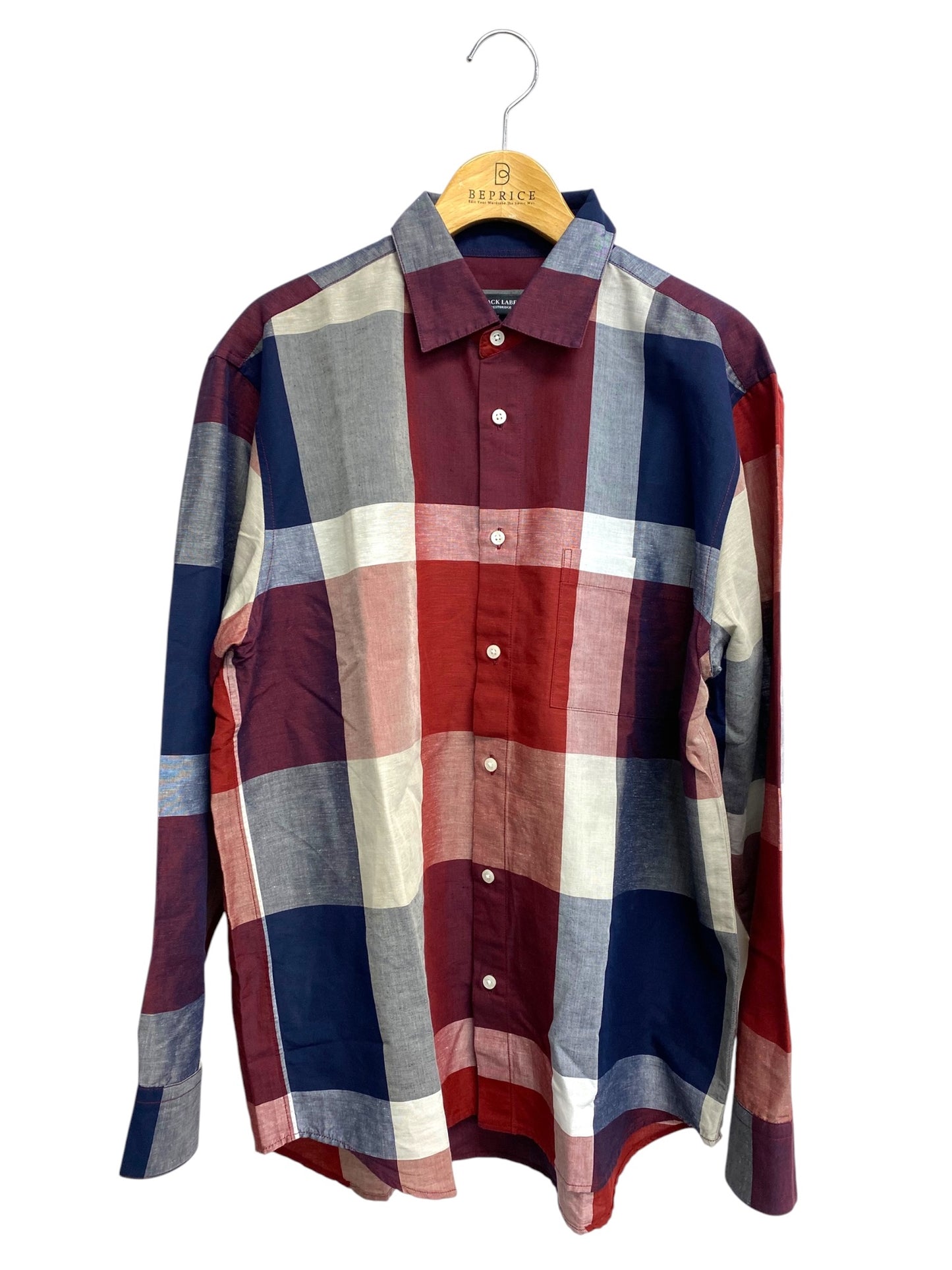 ブラックレーベルクレストブリッジ チェックシャツ 51M01-111-16 L マルチカラー ITJ07UVI8DA4