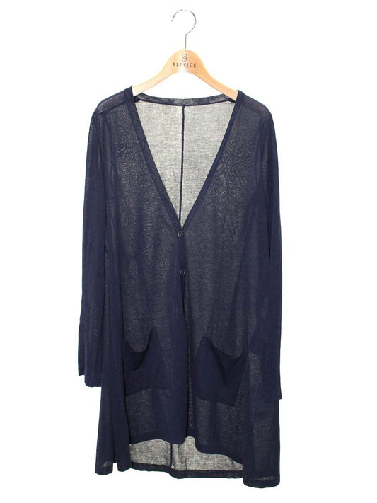 フォクシーブティック ロングカーディガン リリーペタル 38701 F ネイビー ITEMUF2YUMJS