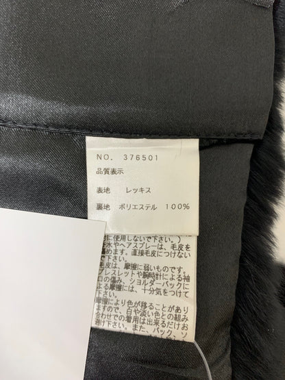 エムズグレイシー 376501 マフラー ブラック ストール レッキスファー リボンモチーフ IT6RVO3EHAA1