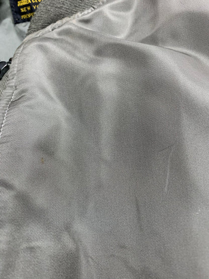 アヴィレックス ブルゾン M カーキグリーン レザージップ ITN5QXLA3LL0