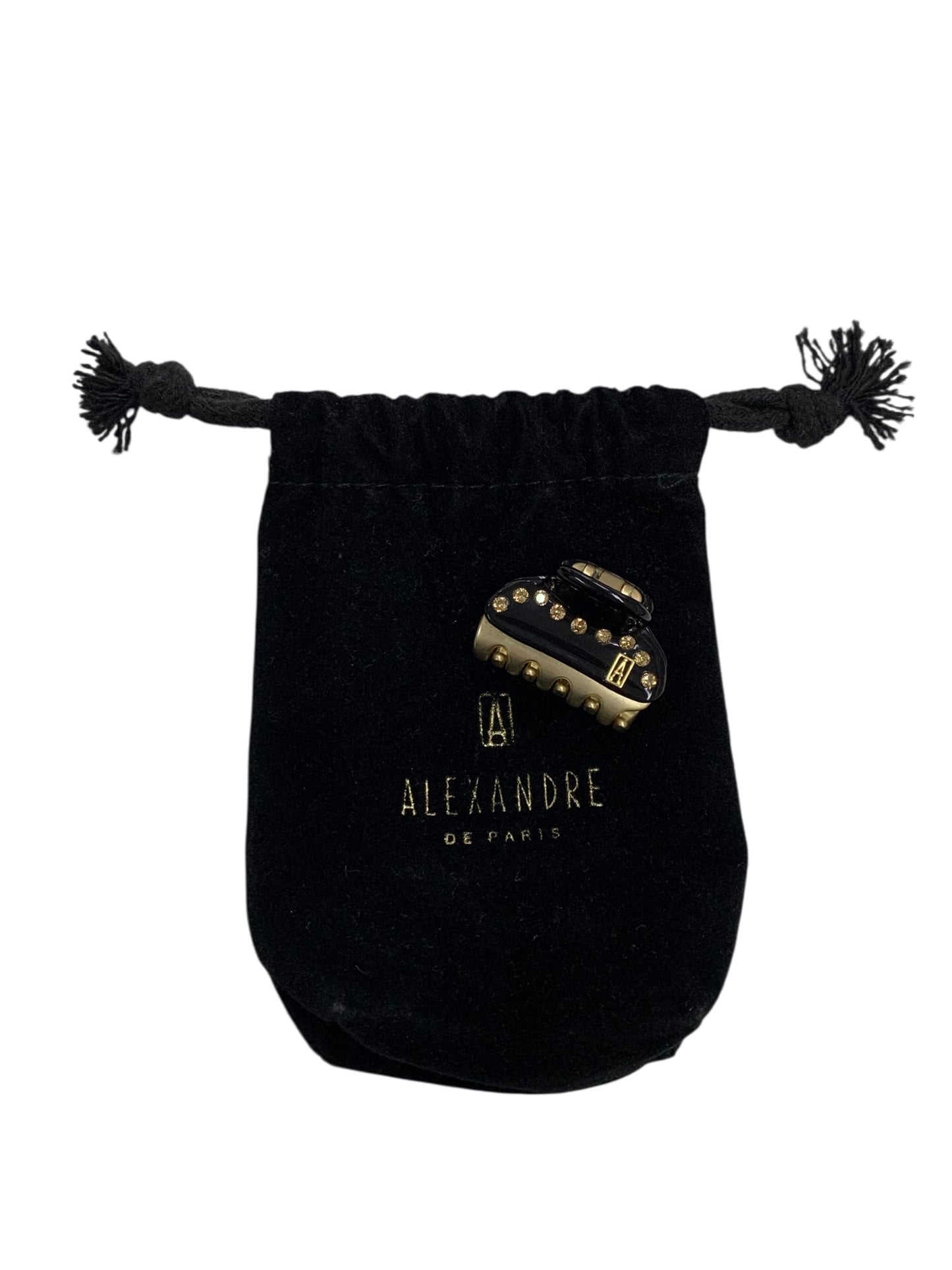 アレクサンドルドゥパリ PINCE VENDOME PAILLETTE ICCB-12831-07N3 ヘアクリップ ブラック ラインストーン IT9VG6NYY7D5