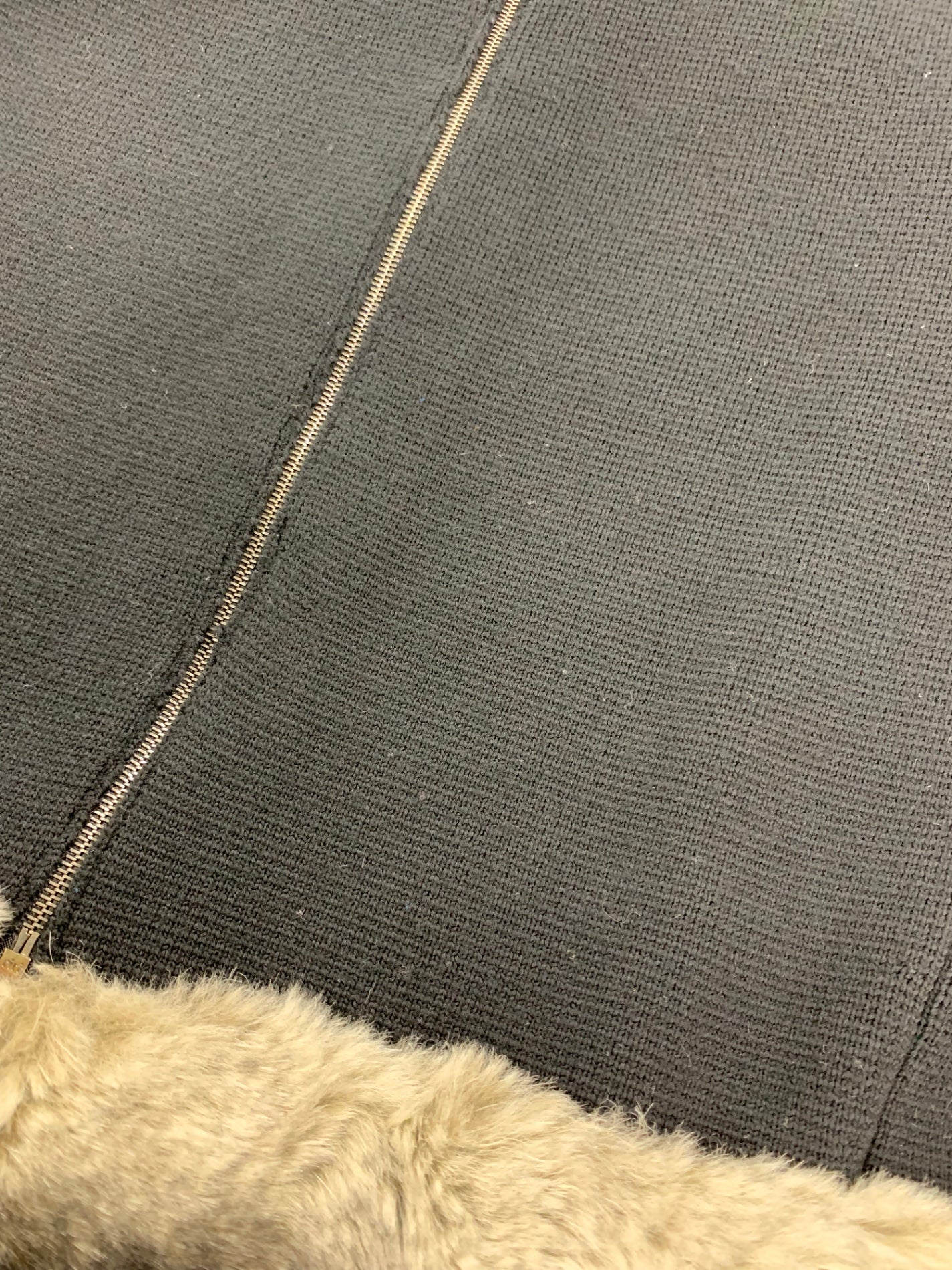 アドーア 531-275967 ニットジャケット 38 ブラック ジップアップ ラビットファー ITJE5SWM946G 【SALE】