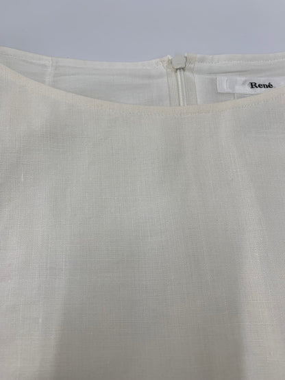ルネ 6726710 ワンピース 34 アイボリー リネン 麻 ITL6E0E6FBE4 【SALE】