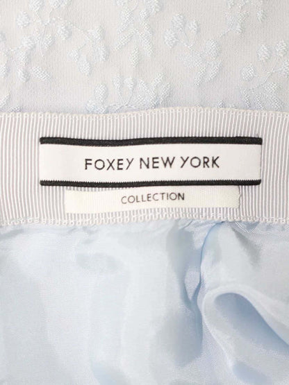 フォクシーニューヨーク collection Peony ピオニー 40965 スカート 38 ブルー フラワーモチーフ IT9JFL9QYCSS