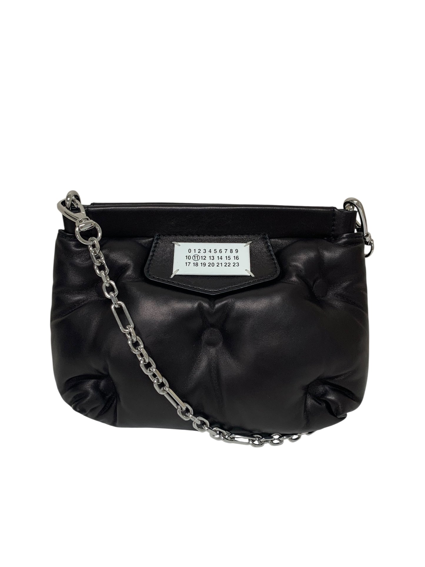 メゾンマルジェラ グラム スラム S56WF0161 ショルダーバッグ ブラック チェーン クラッチバッグ ITQFSWFOJBZ5 【SALE】