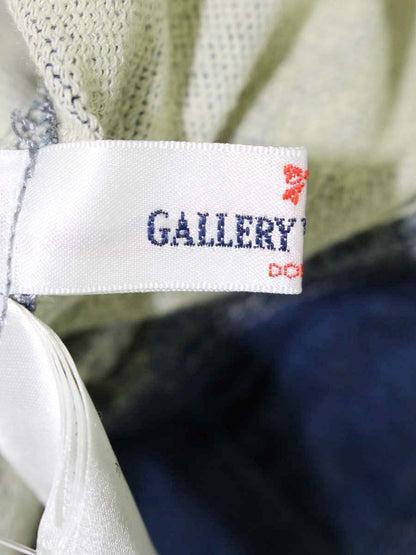 ギャラリービスコンティ 1333052-16 デニムジャケット 2 ブルー ラインストーン フラワーボタン ショート ノーカラー ITH9K1IL06VW