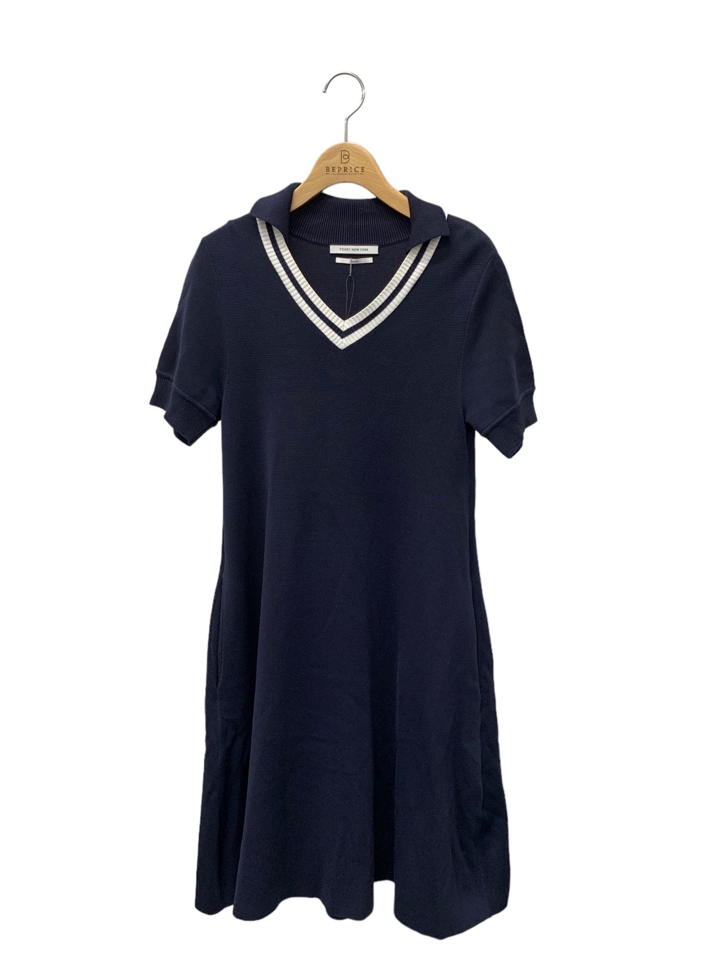 フォクシースポーツ Tennis Sweater Dress 40724 ワンピース 38 ネイビー | 中古ブランド品・古着通販ビープライス