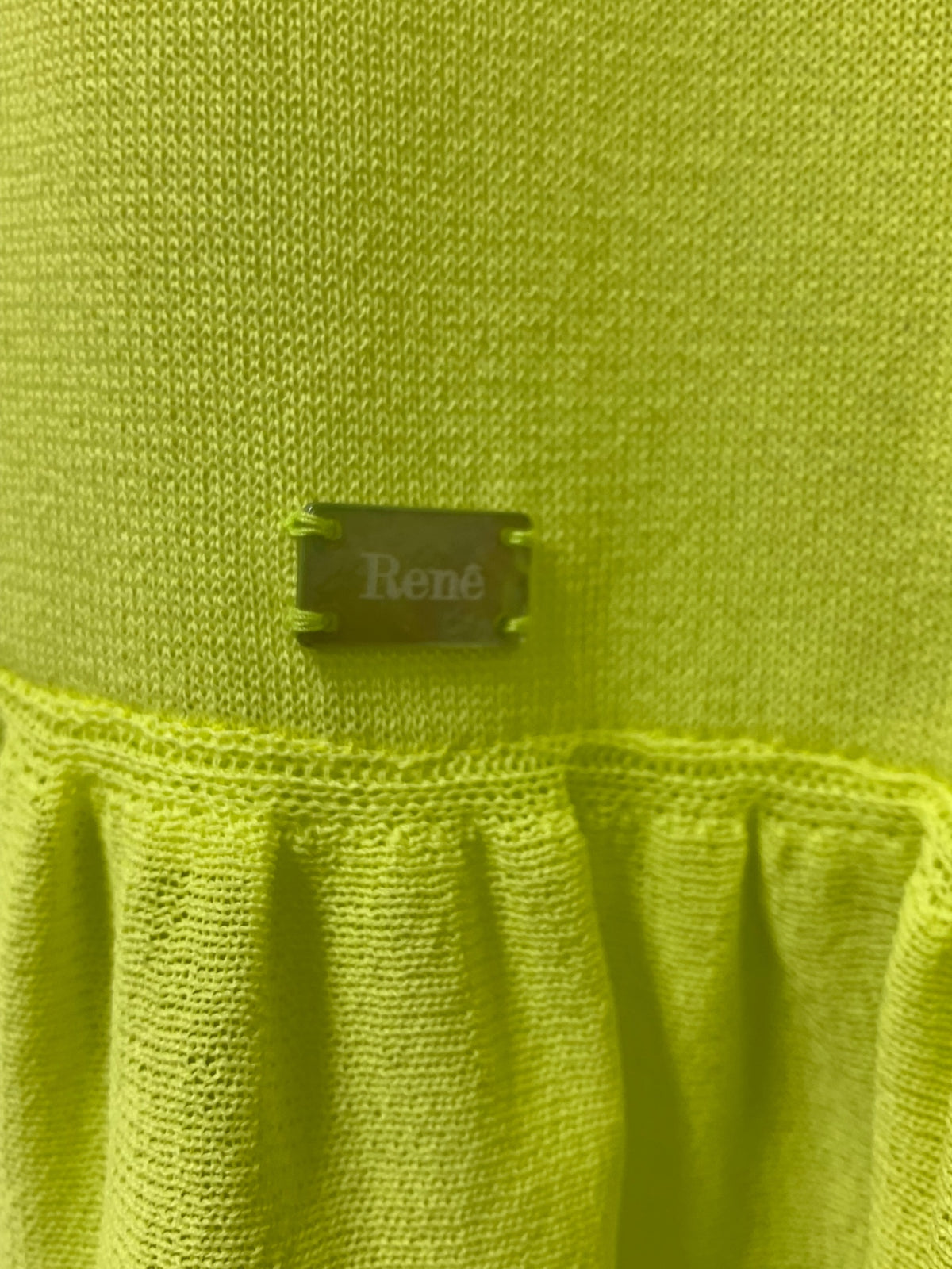 ルネ Knit Pullover 6622040 チュニック 34 ライムグリーン インスタ掲載品 ITN2UF7TU3GG