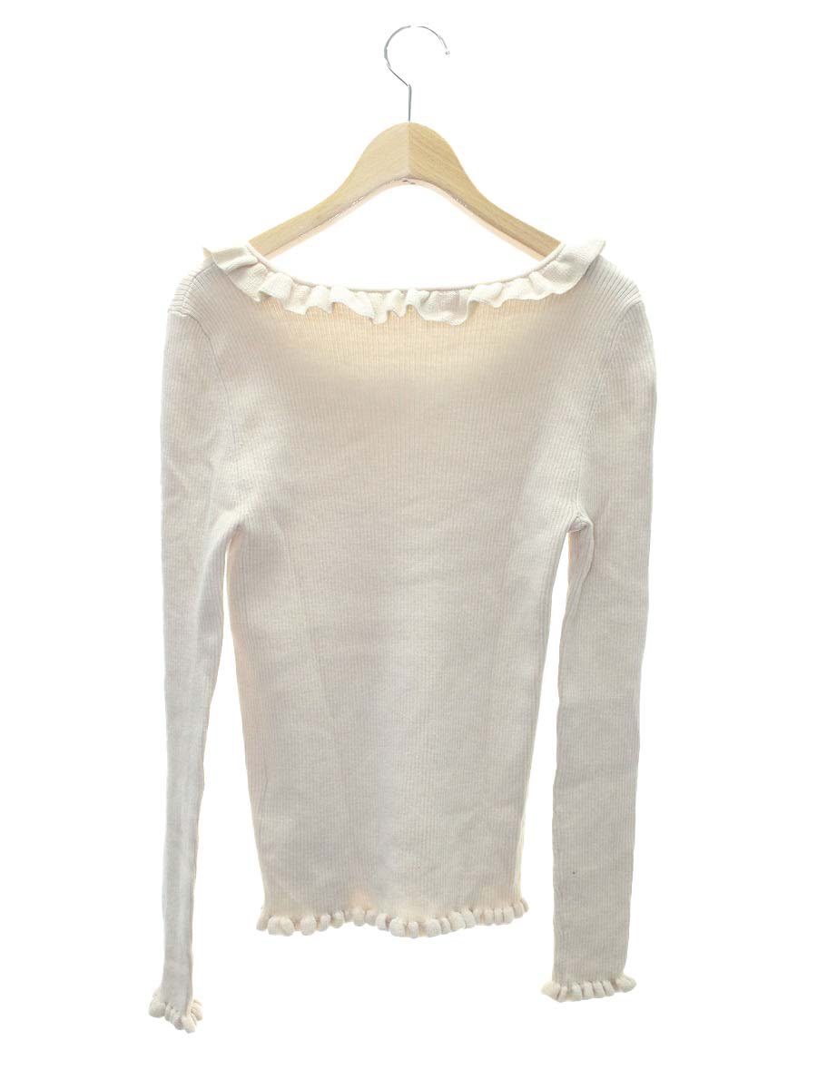 トゥービーシック W5N52-424-40 ニット 2 ベージュ フリル ITZVYASQ9O7G