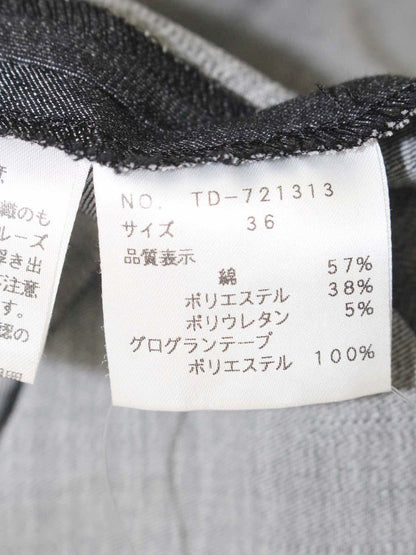 エムズグレイシー 721313 ワンピース 36 ブラック スクエアネック デニム ITR5UFY6ZLBM