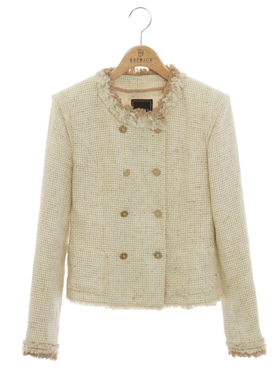 フォクシーブティック 27949 ジャケット 40 アイボリー レディツイード IT3OA19HEWDO