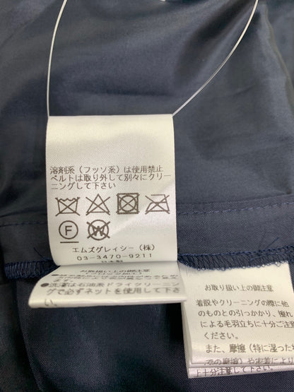 エムズグレイシー 411515 ワンピース 42 ネイビー フラワーモチーフ ITIW8YCXSD00