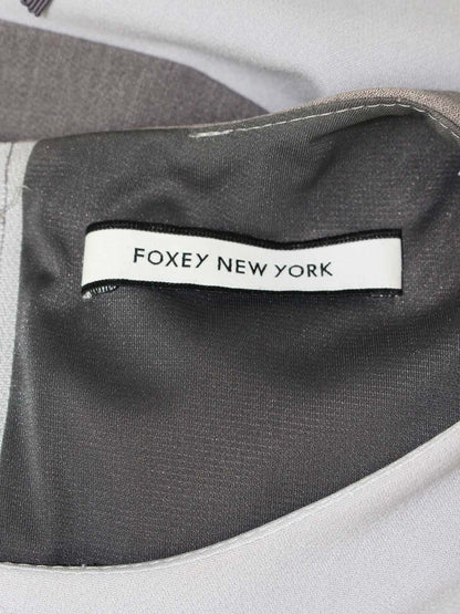 フォクシーニューヨーク ワンピース ダリア 35025 40 ブルー/グレー IT9UXNNZ9904