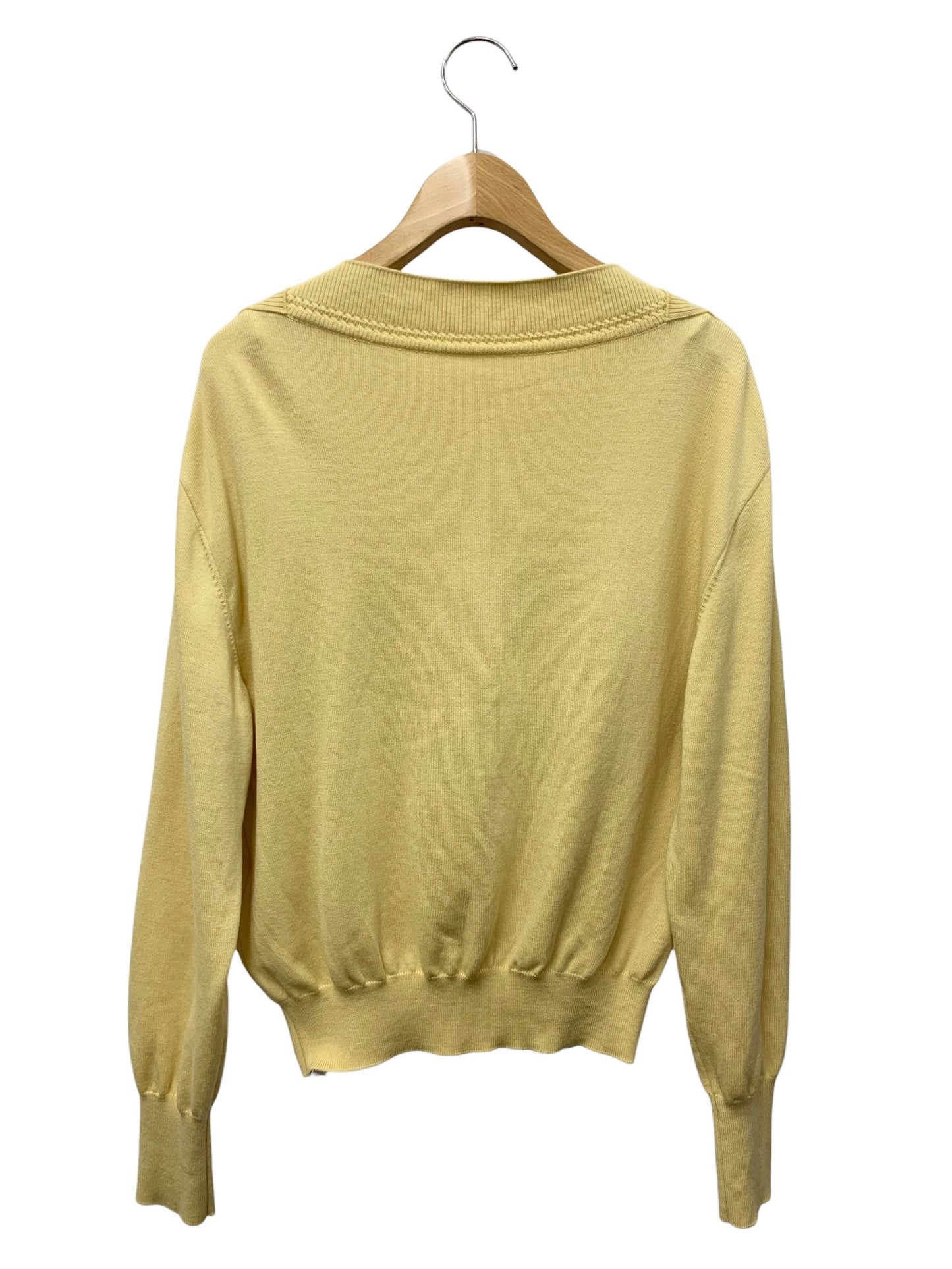 フォクシーブティック Knit Top Lunetta 42614 ニット 40 イエロー ウール シルク IT1ZF9STTH8O