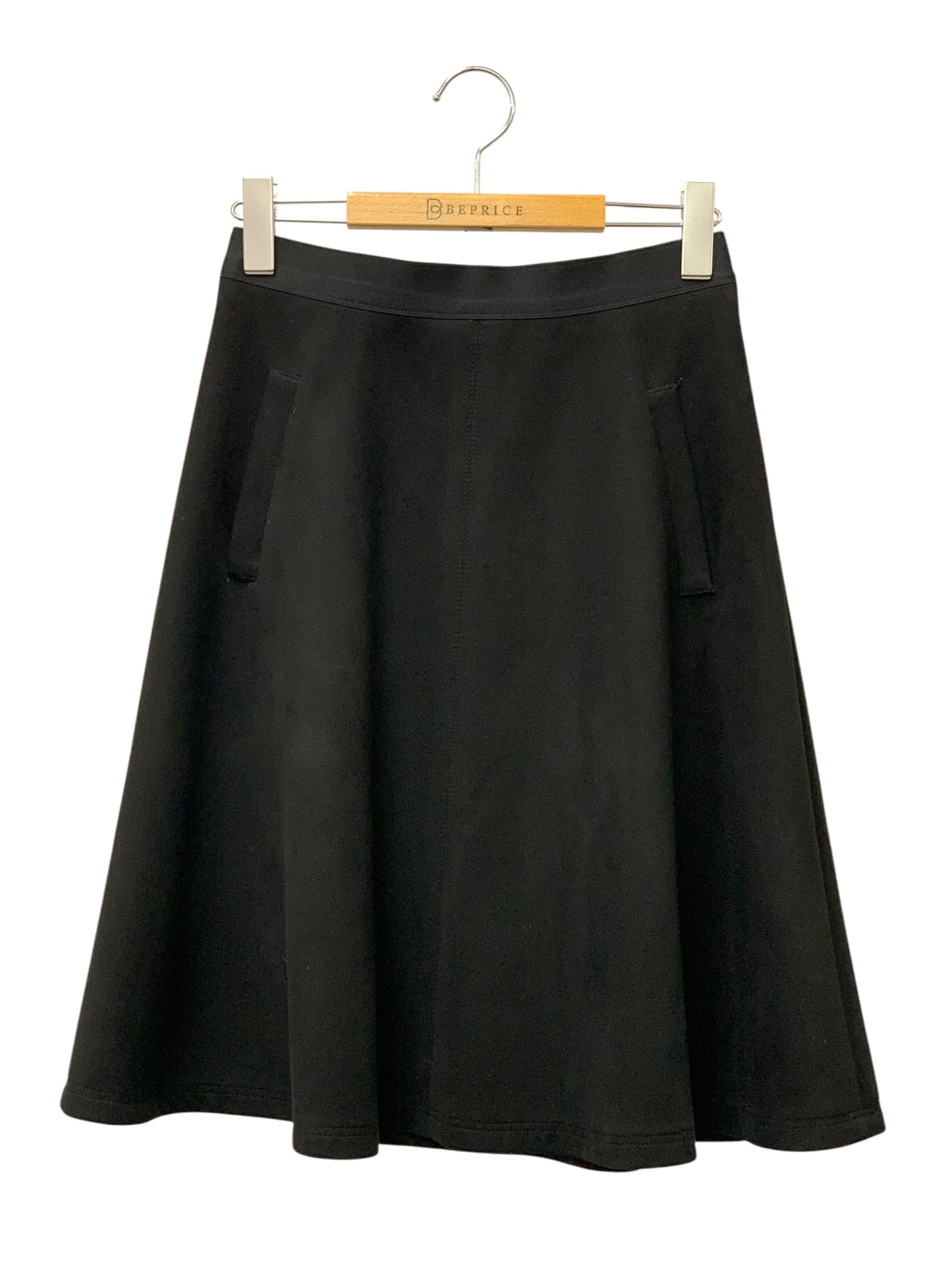 エムズグレイシー Suede Skirt 817562 スカート 38 ブラック ITCRTT1AAHKI