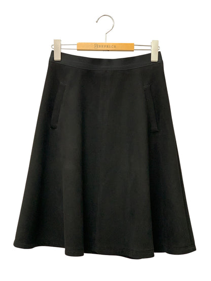 エムズグレイシー Suede Skirt 817562 スカート 38 ブラック ITCRTT1AAHKI