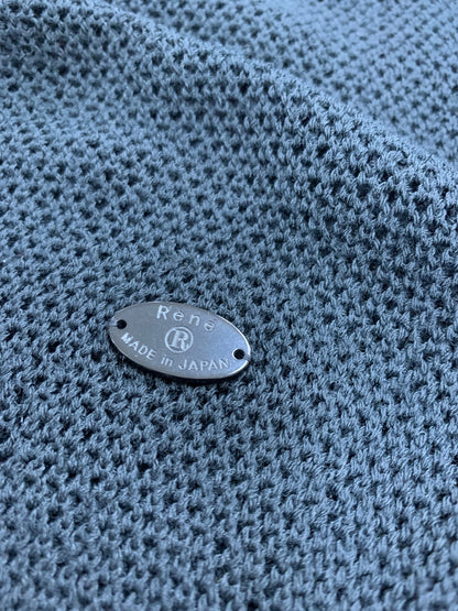 ルネ 5322010 トップス 36 ブラック パールボタン 五分袖 ITYW9JT1RP80