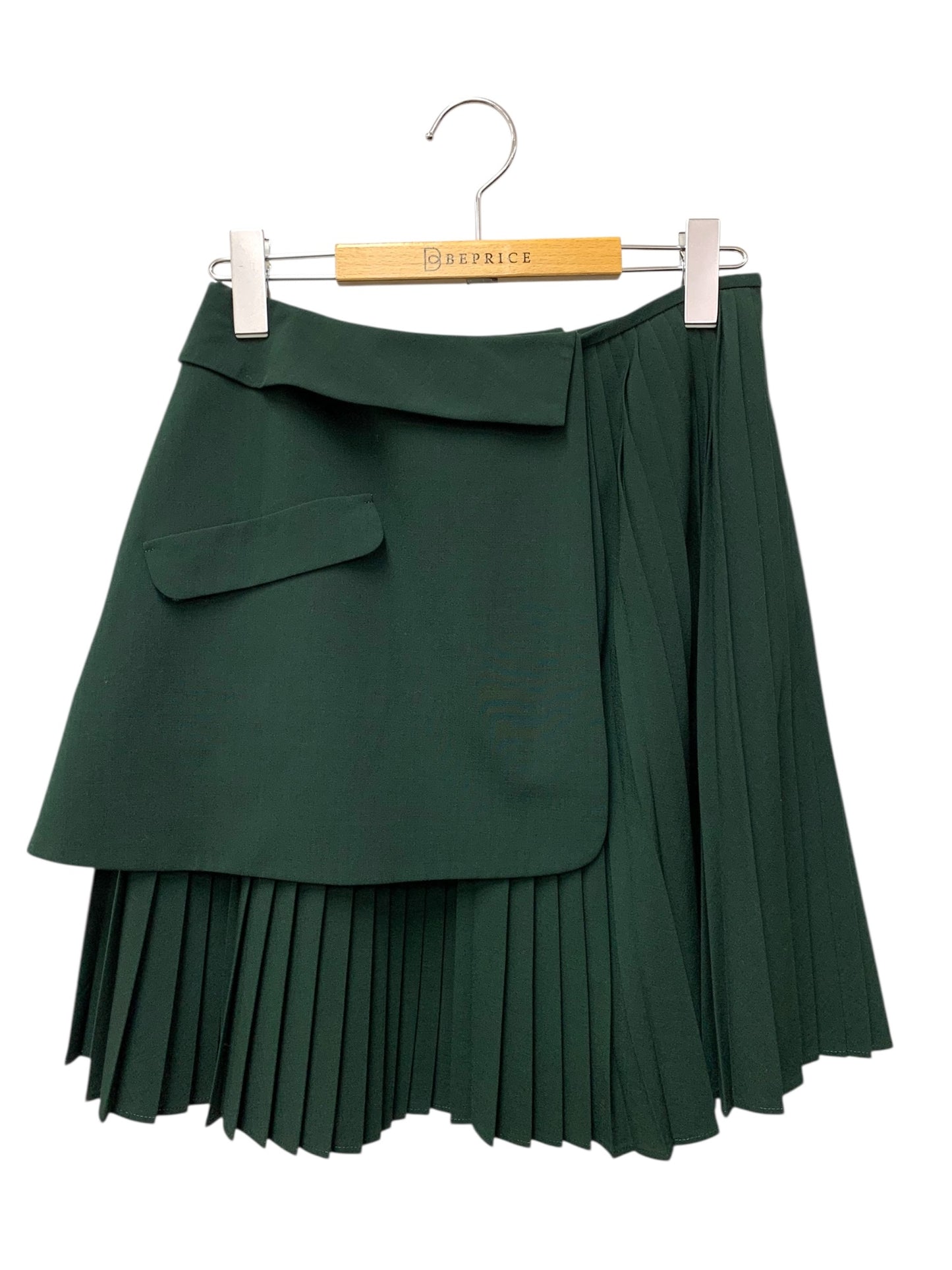 アディアム Nana Skirt 44006 スカート 0 グリーン プリーツ ITAH8GW57SLY