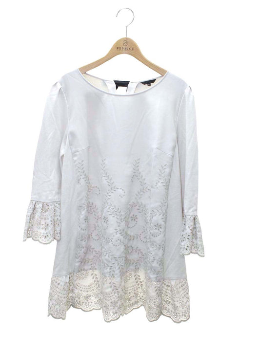 トゥービーシック W5P07-887-06 チュニック 42 グレー カットワークフラワー ITP5JG2F4MEG