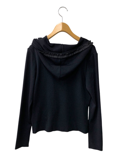 ルネ 6932260 パーカー 38 ブラック フリル ジップアップ IT0JOXNFAHZI