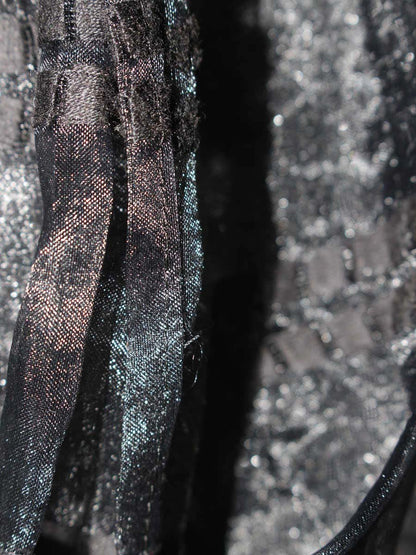 フォクシーニューヨーク collection スカート Stripe Organza Collection 34154 38 ブラック ITYD1VCW74AG