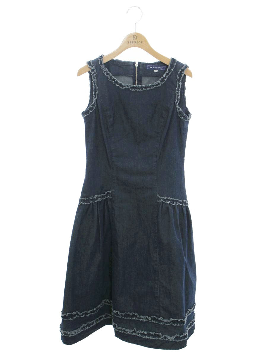 未使用 エムズグレイシー スタンドカラー 比翼ボタン リボン パイピング コート 未使用品 エムズグレイシー M'S GRACY スタンドカラー 比翼