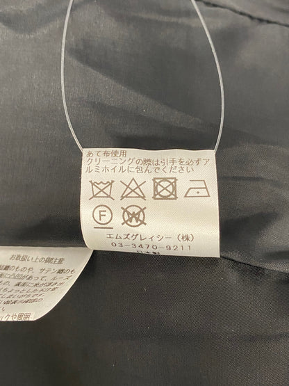 エムズグレイシー 814107 ジャケット 38 ブラック カメリア Wジップ IT5P2EH9PDOU