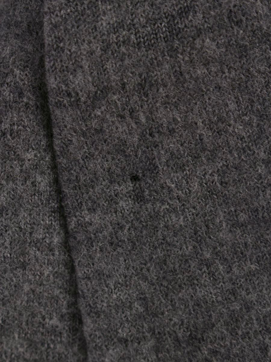 トゥービーシック W7F08-634-07 ワンピースコート 46 グレー ニット フリル IT2UVYED1S6A