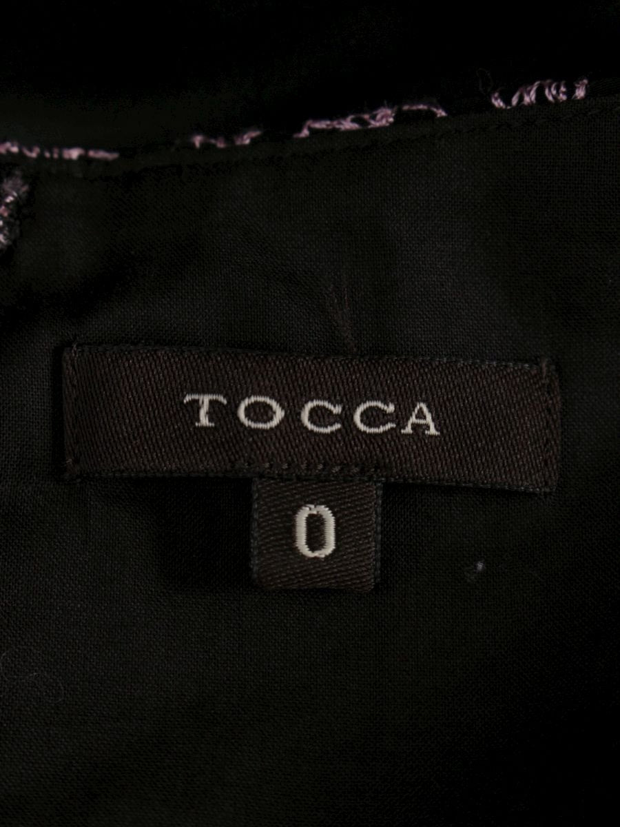 トッカ OPTOGA0120 ワンピース 0 ブラック/ピンク フラワーモチーフ 刺繍 IT4OFKQZKFA9