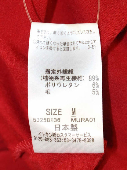 シビラ トップス Ｍ レッド カットワーク IT10PZSVCADS