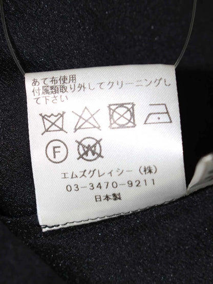エムズグレイシー 114103 カーディガン 40 ブラック ロング シースルー IT557JU7ZX4G