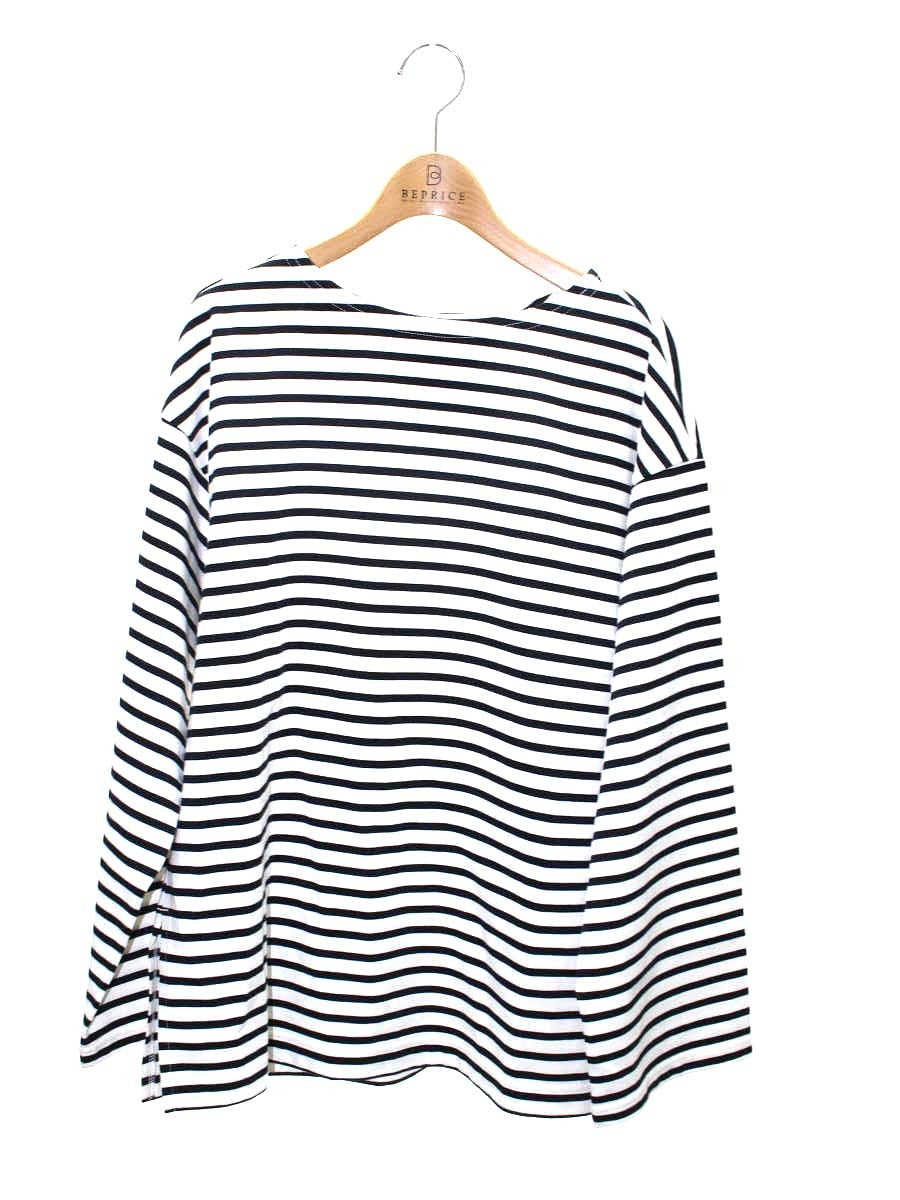 ニコルソンアンドニコルソン OCEAN-STRIPED COTTON JERSEY Ocean ST カットソー 38 ホワイト 24SS ボーダー IT6FE0V50DPO