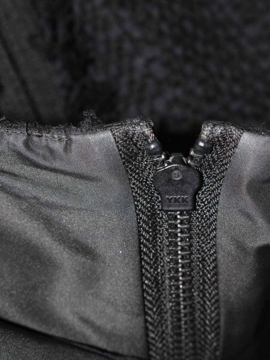 フォクシーブティック 35559 ジャケット 38 ネイビー ツイード ジップアップ IT7A7H42IM7C