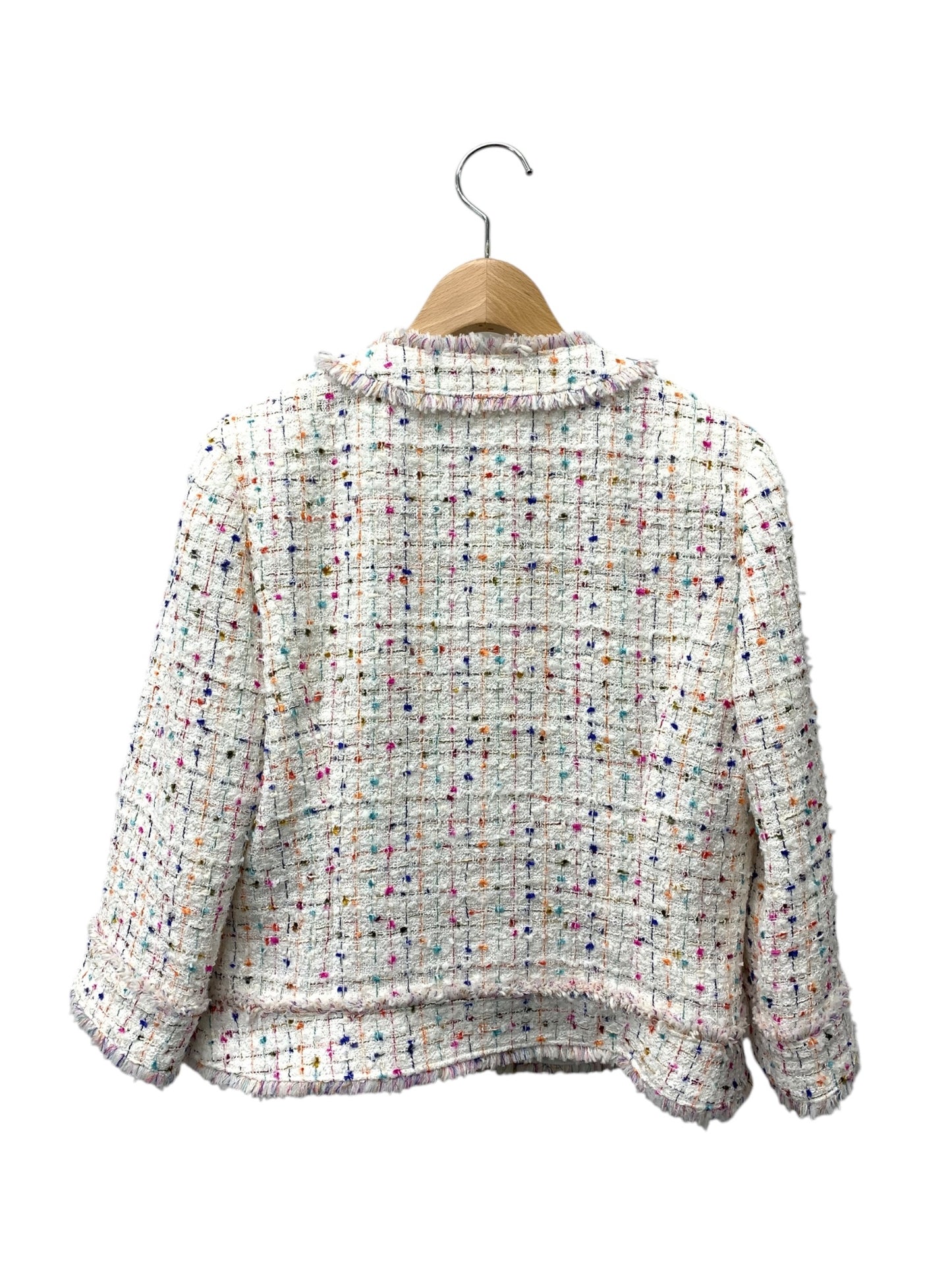 ミスアシダ マルチカラーサマーツィードジャケット CJ3602 9 ホワイト ‘24 IT4Z6MKT69BW 【SALE】