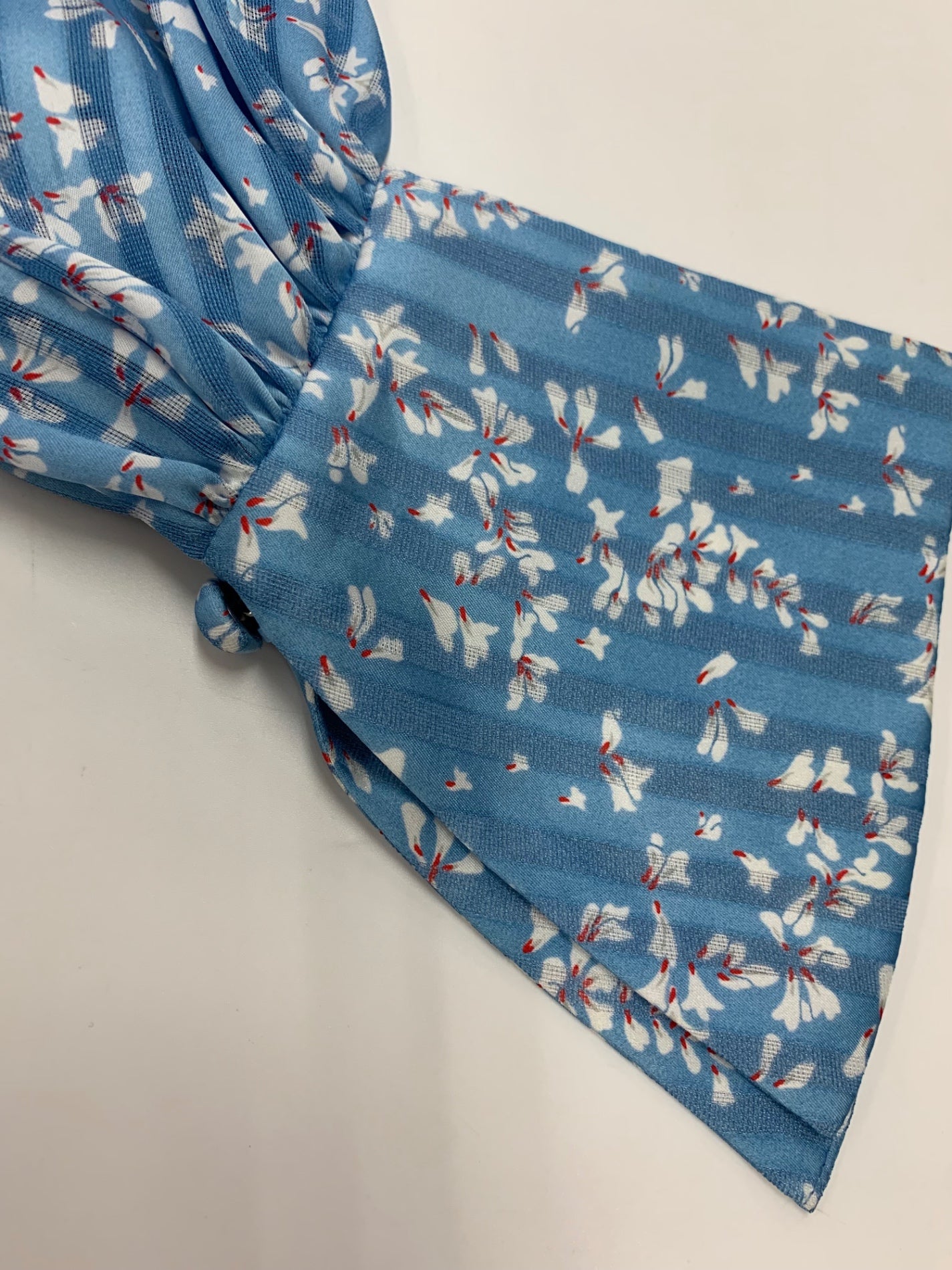 マメクロゴウチ MM21PS-SH721 シャツ ブラウス 1 ブルー Flower Hand Printed Crepe Blouse ITZEGNCVENZS