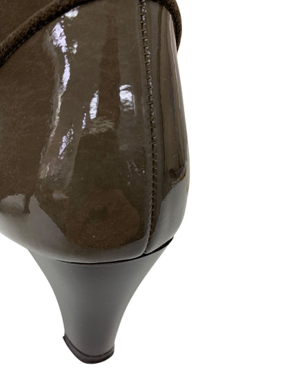 キタムラ YS0365 レインブーツ M ブラウン エナメル リボン IT7TS8BEHTWS