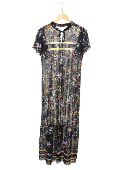 ヴィヴィアンタム 14275641 ワンピース 40 ブラック フラワープリント ITYJPR7M6T40