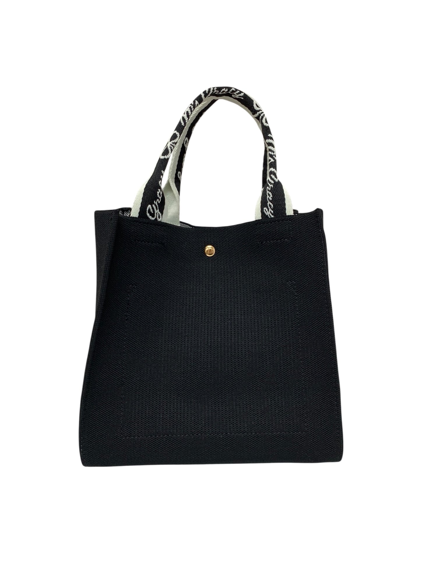 エムズグレイシー リボンコサージュ柄ニット 494523 トートバッグ ブラック ITT19FKBXFKG