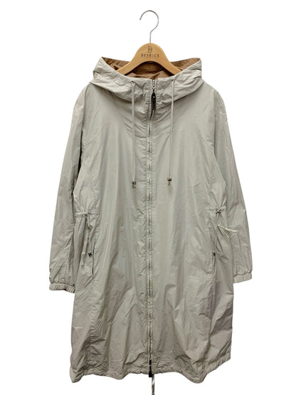 マックスマーラ ザキューブ 902104276 ナイロンコート 38 ベージュ リバーシブル IT4O1XMYGPHY