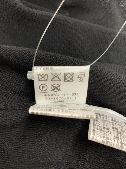 エムズグレイシー 袖モチーフ入り 518324 カーディガン 38 ブラック パフスリーブ ITZG471ZB6Y8