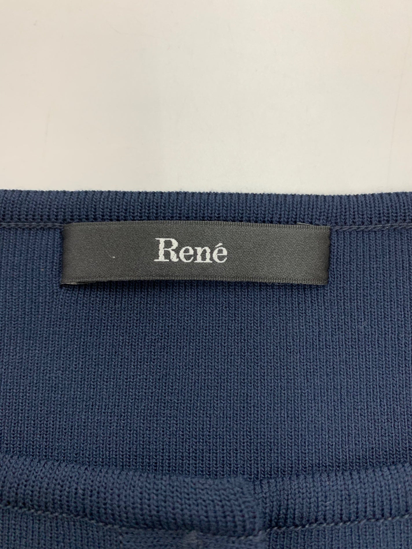 ルネ 5412050 カーディガン 38 ネイビー ラインストーンボタン IT8FC1V4SOM6