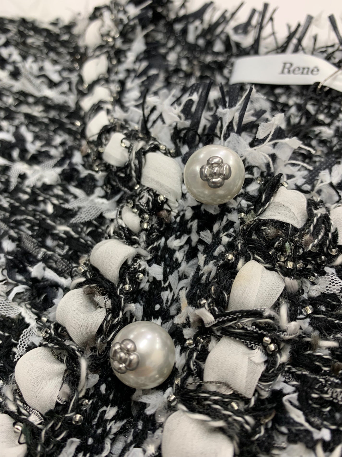 ルネ 6512040 ニットワンピース 36 ブラック ツイード IT384LAY1534