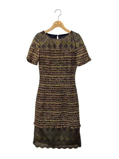 セントジョン K15S002 ワンピース 0 ゴールド ツイード ラメ ドレス IT0USDUODL7L