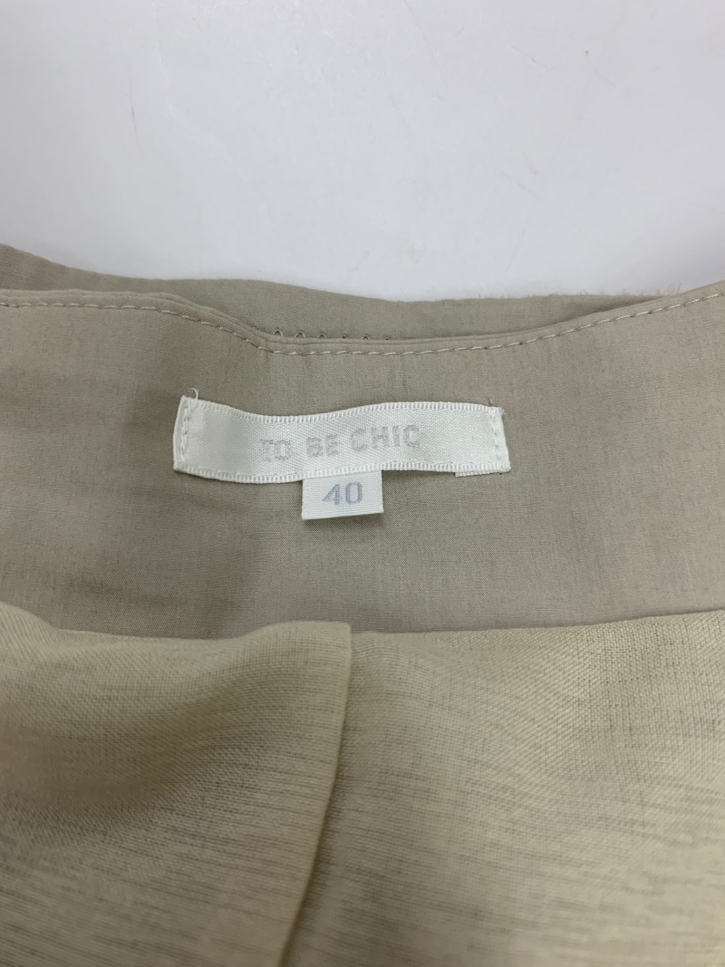 トゥービーシック W5S63-135-40 スカート 40 ベージュ ウエストベルト レース ITRCJNLT9OGM