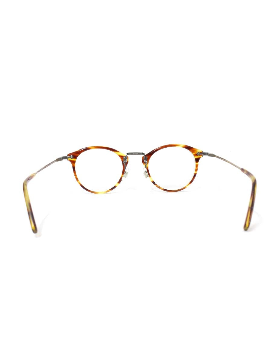 増永眼鏡 GMS-805 メガネ ブラウン/アンティークゴールド コンビフレーム チタン IT5IITFD9009