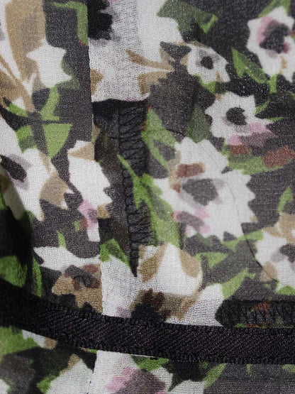 トッカ LAUNDRY LINE KALMIA OPTOLM0530 ワンピース 2 ブラック フラワーモチーフ ITRO7LGWRSKC