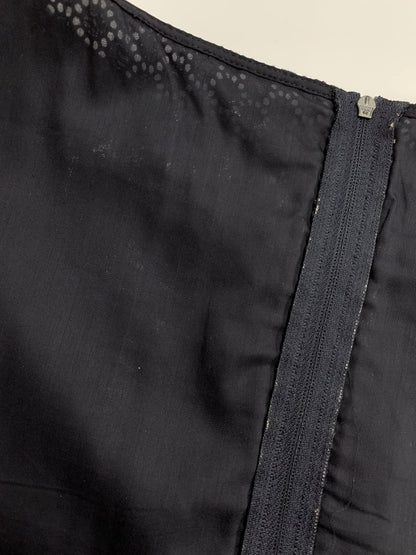 フォクシーブティック Dress Cerisier 43374 ワンピース 40 ネイビー アイレットレース刺繍 ITDWMO21PIGL