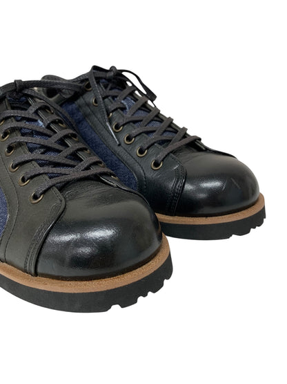 倭イズム YAL2000 スニーカー 24 ブラック 姫路レザーx倉敷デニム 日本製 ITN4ZKEHUTAM