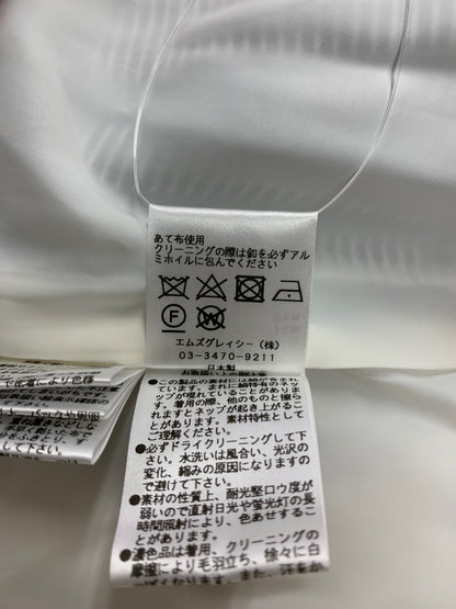 エムズグレイシー 911305 ワンピース 38 ブルー 襟付き フラワーボタン ITRFEXUJP7HD